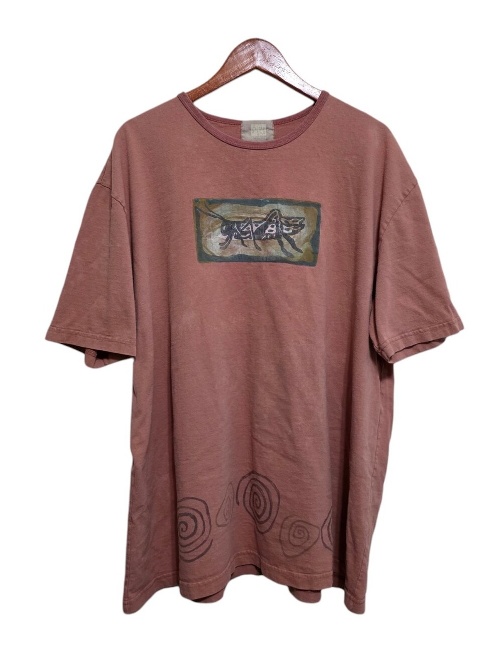 Blue Fish Grasshopper Short Sleeve Tee in Faded Red Size 2